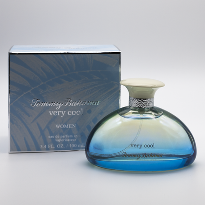 Tommy Bahama Very Cool women's perfume bottle and packaging on a white background